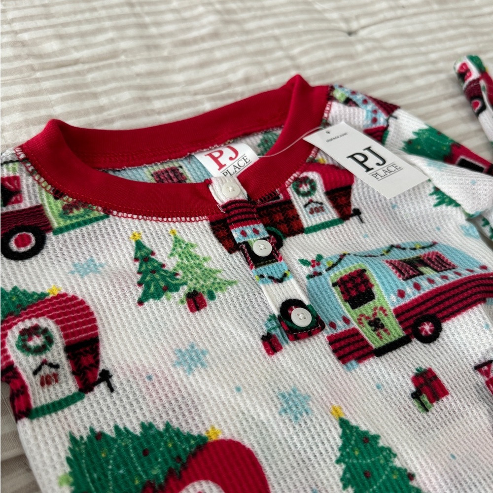 PJ Place Christmas Camper Holiday Pajama Set, NWT